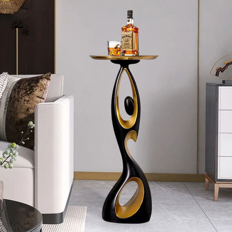 Abstract Sofa Side Table