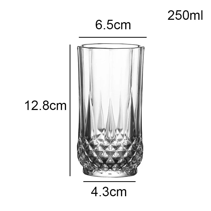 Diamond Wine Glass Tumblers