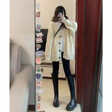 Women V-Neck Knit Cardigan Sweater