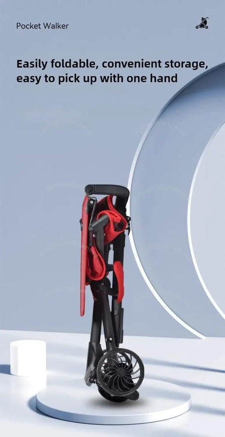 Compact Pocket Walker, easily foldable for convenient storage and easy one-handed pickup.