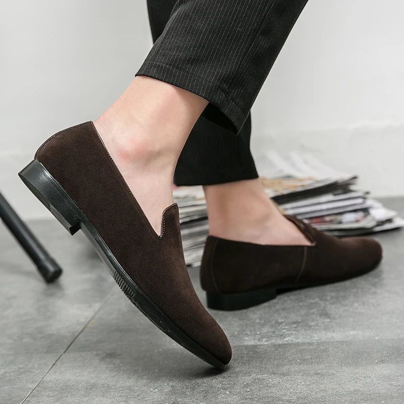 Men’s Suede Driving Mules