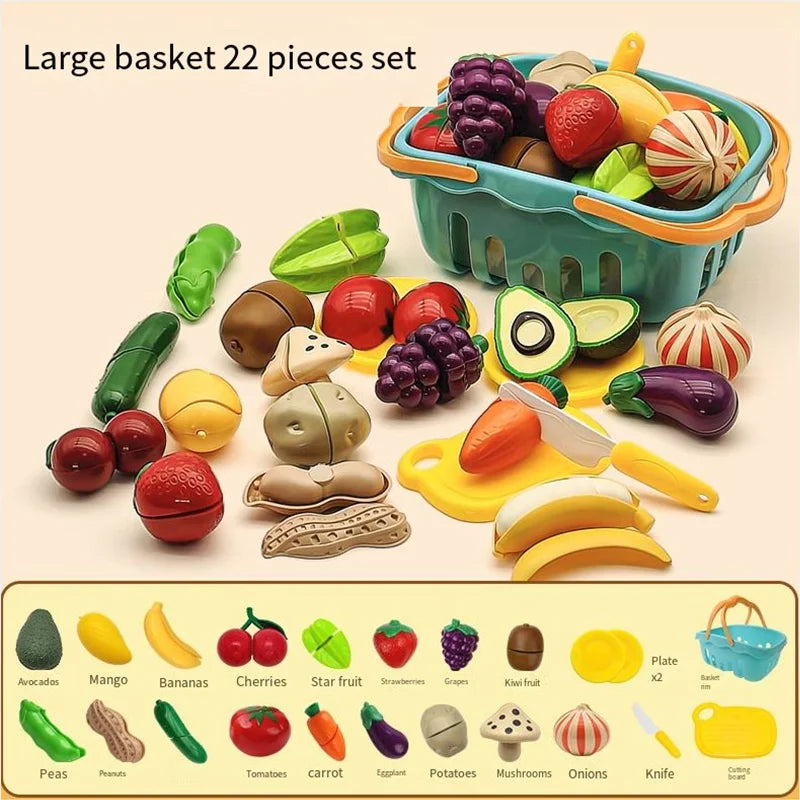 Kids Pretend Play Kitchen Food Set