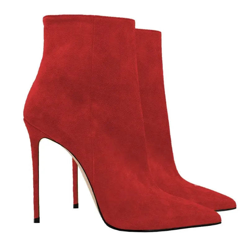 Suede Stiletto Boots