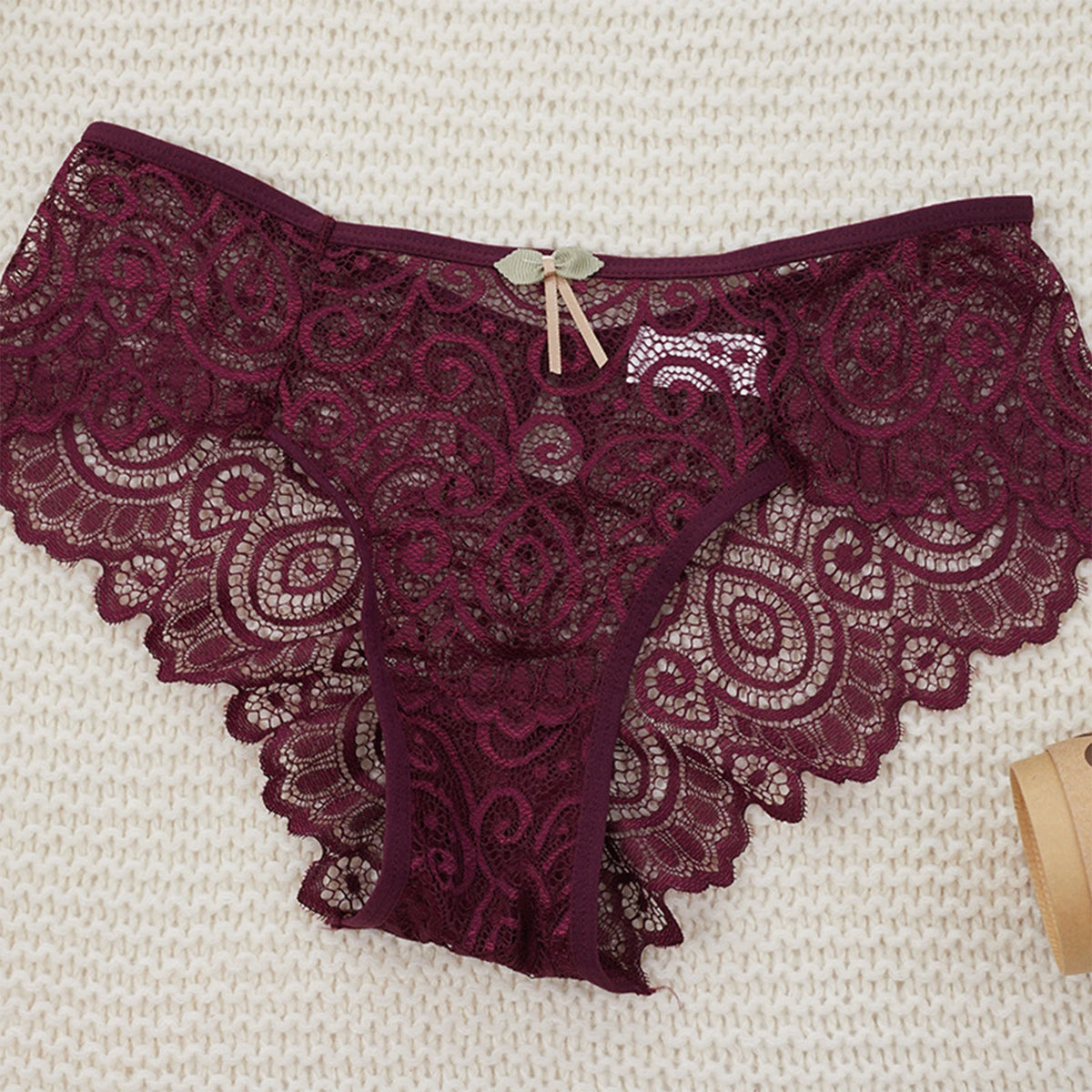 Mid Waist Lace Panties