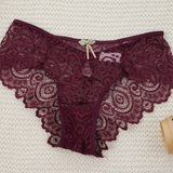 Mid Waist Lace Panties