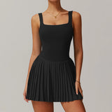 Women Pocket Pleated Sports Jumpsuit
