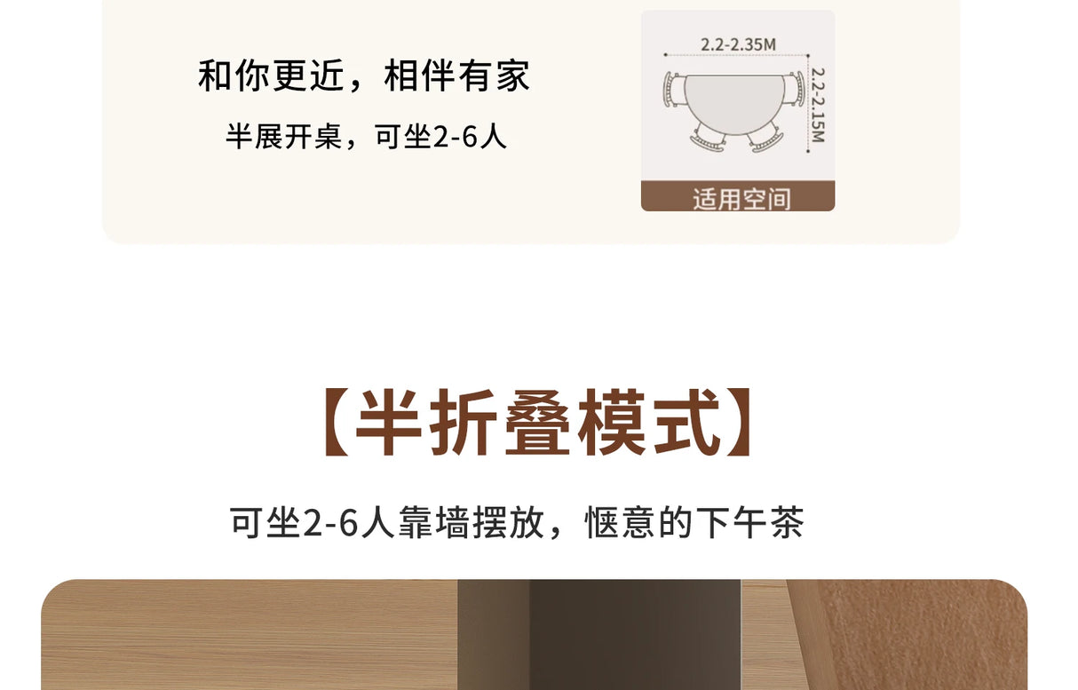 Round Foldable Dining Table