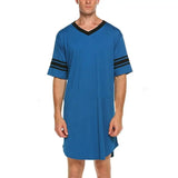Men’s Contrast Sleep Shirt Robe