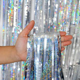 Foil Tinsel Fringe Curtain Backdrop