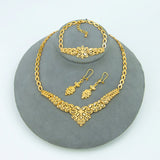Dubai 21K Gold Plated Bridal Jewelry Set