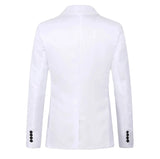 Men Slim Fit Single Button Blazer
