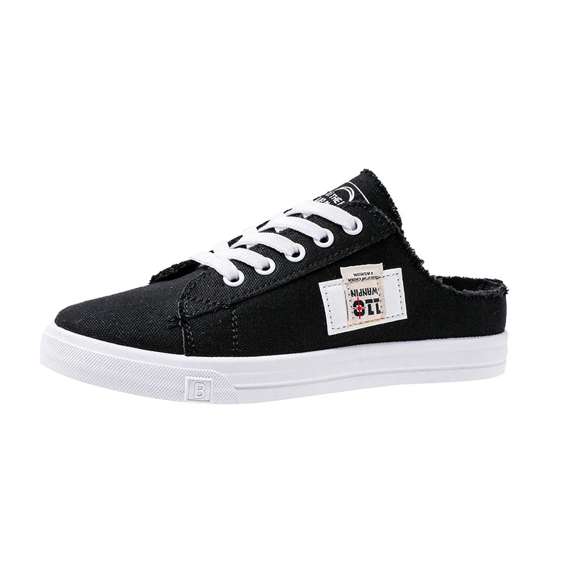 Women Canvas Slippers Casual Flat Shoes