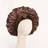 Adjustable Silk Satin Bonnet for Sleeping – Hair Protection