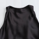 Luxe Satin Midi Elegance Dress