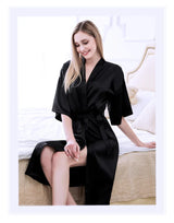 Luna Satin Belted Robe