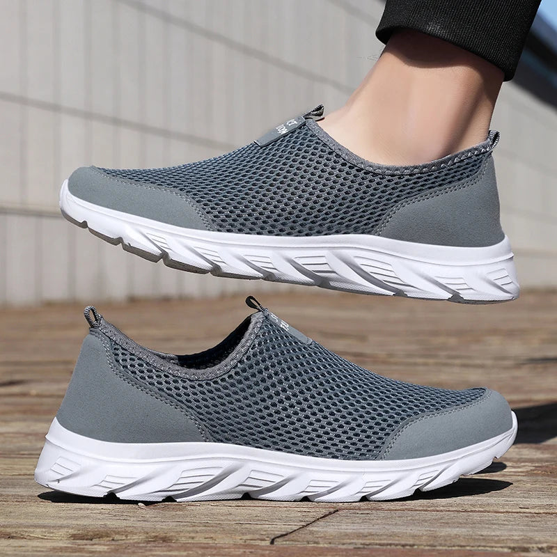 Men Breathable Mesh Walking Loafers