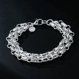 925 Sterling Silver Chain Bracelet