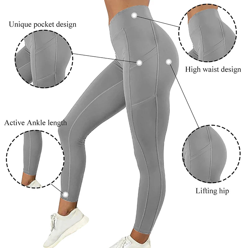 Women Pocketed Gym Yoga Leggings
