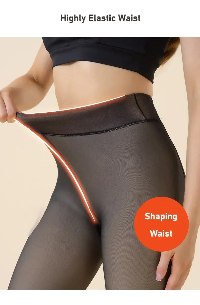 Women Thermal Fleece Velvet Tights