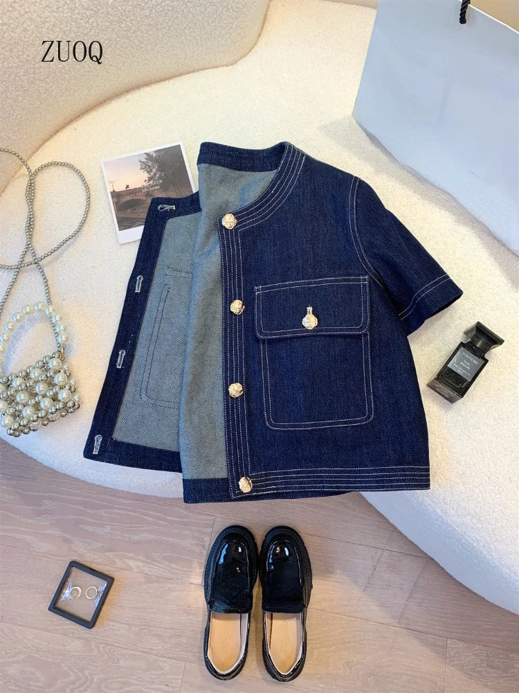 Women's Vintage Streetwear Summer Denim Jacket