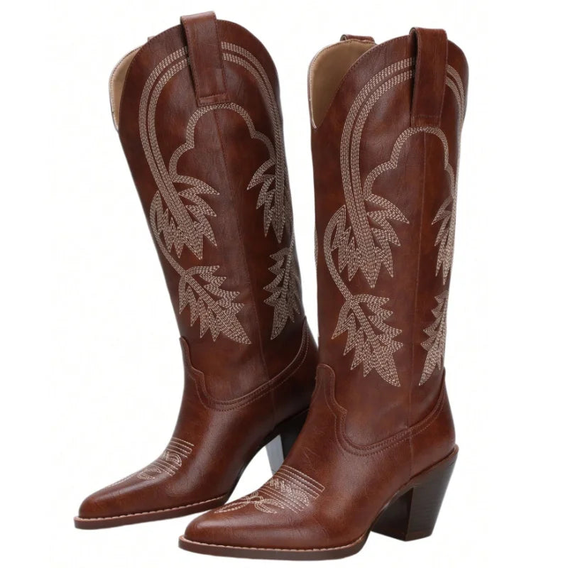 Classic White Cowboy Boots