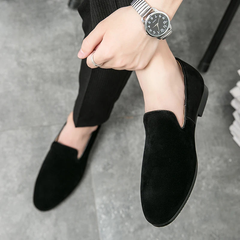 Men’s Suede Driving Mules
