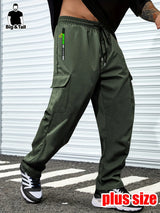 Men's Plus Size Cargo Pants – Multi Pocket