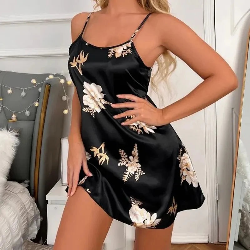 Women Floral Print Nightdress