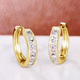 CZ Hoop Earrings
