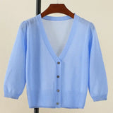 Women Crochet Long Sleeve Cardigan