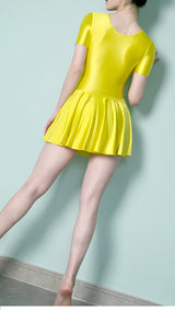 Women Satin Sports Ballet Skirt