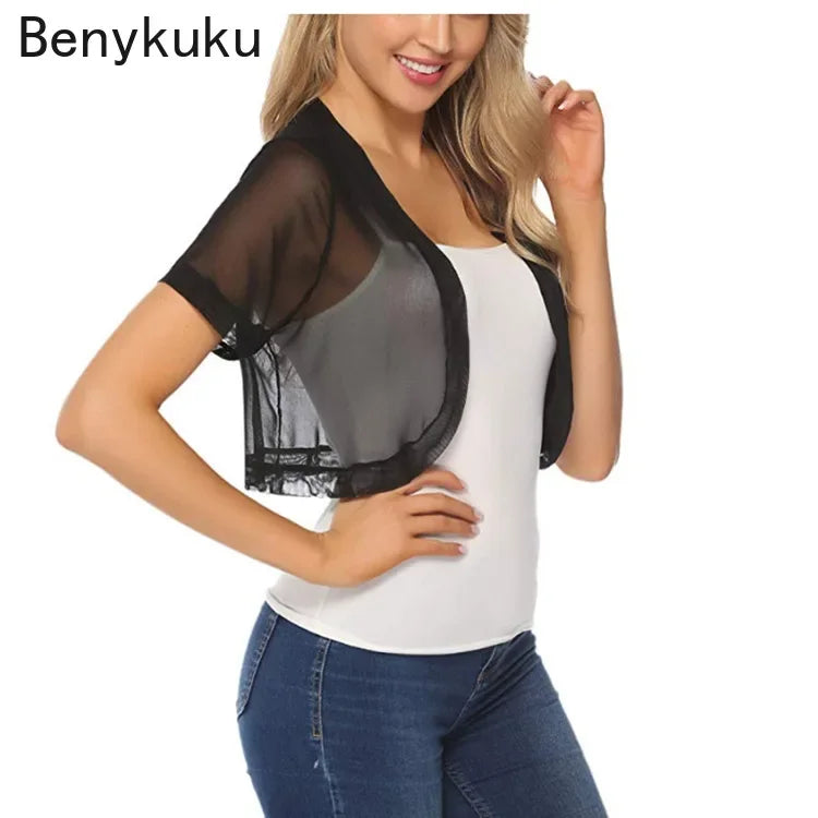 Summer Tulle Bolero Shrug Cropped Jacket