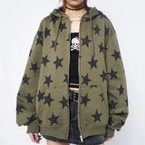 Gothic Stars Zip Hoodie