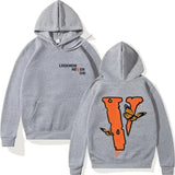 Men's Plus Size V-Shaped Hoodie – Casual Loose Fit