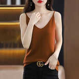 Knitted Summer V-Neck Tank