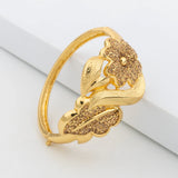 18K Gold Color Flower Bridal Jewelry Set