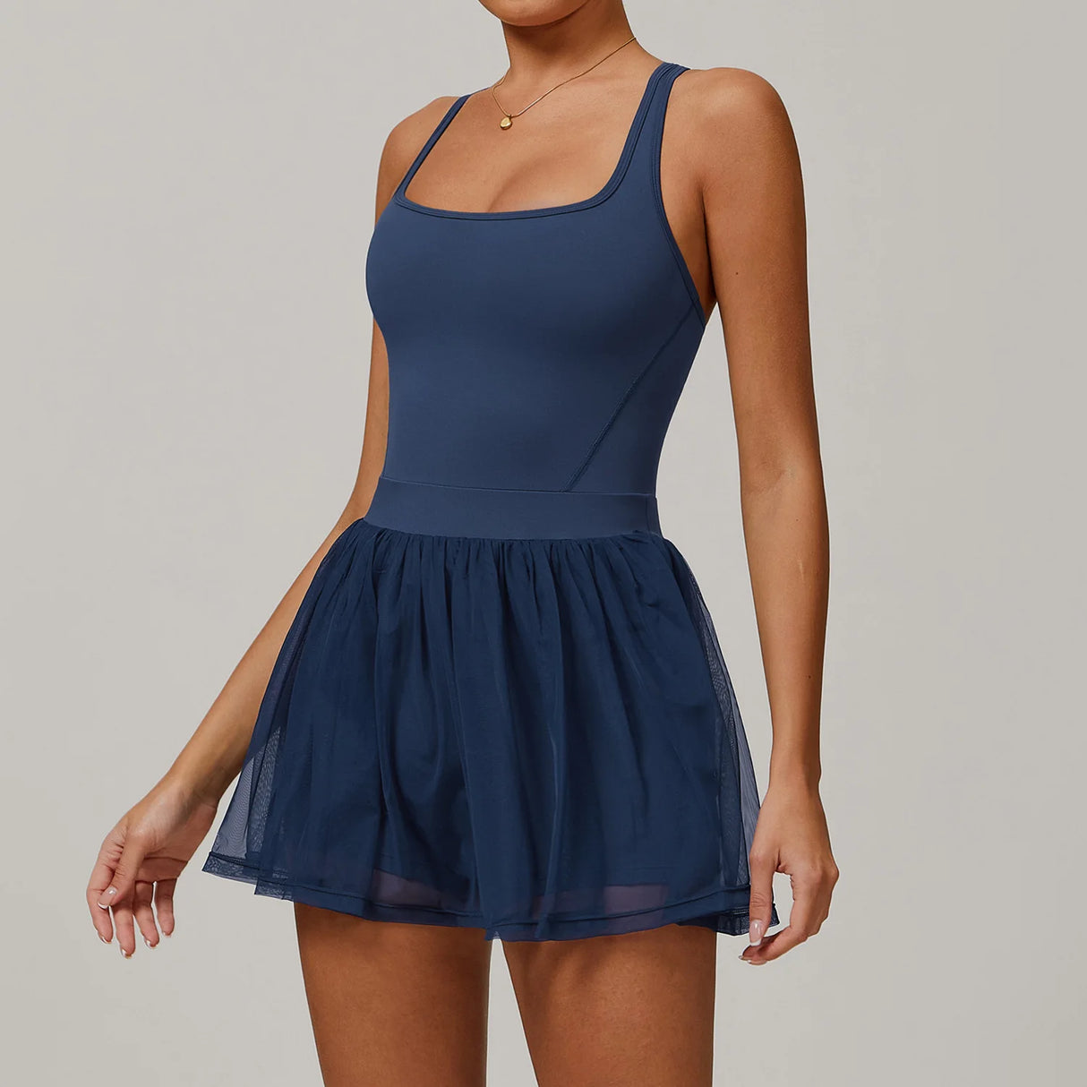 Women Mesh Breathable Tennis Skirt