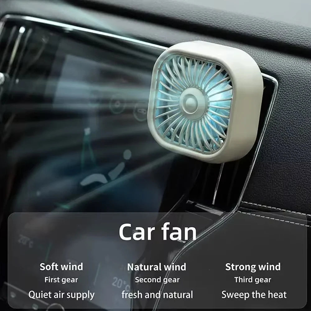 Car Air Outlet Mini USB Fan