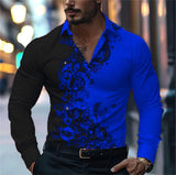 Crimson Floral Dress Shirt