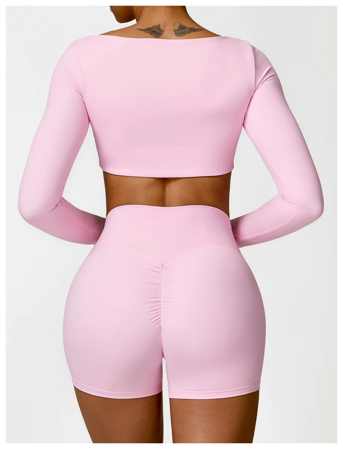 Women's Long Sleeve Yoga Shirt – Gym Push-Up Fitness Top