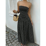 Women's Polka Dot Maxi Dress