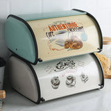 Metal Bread Box with Lid