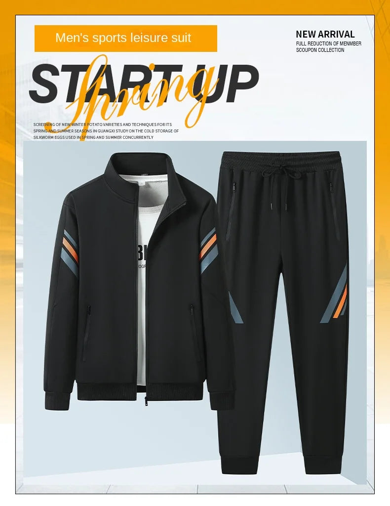 Men's Athletic Tracksuit Set