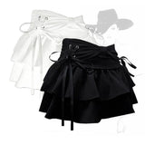 BowSpice™ – Kawaii Bow Denim Mini Skirt (Sexy Summer Gothic Look)