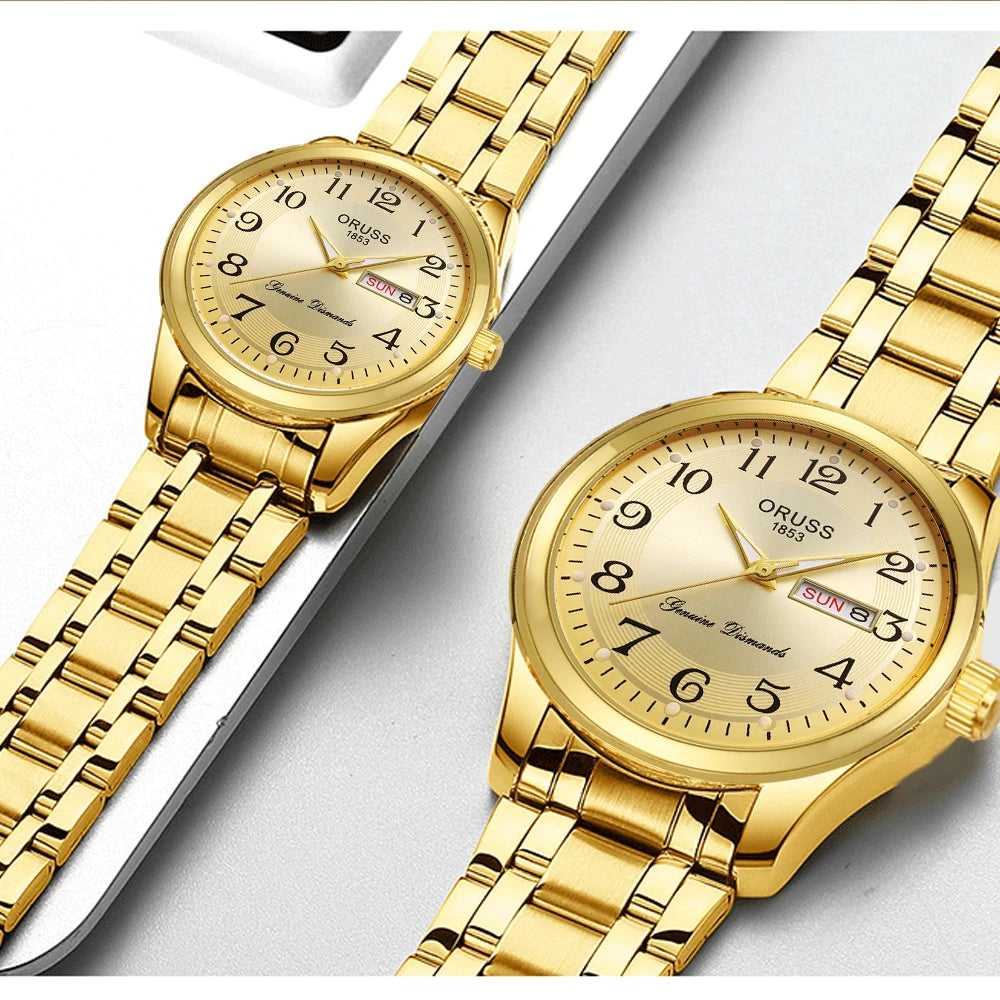 Luxury Romantic Couple Watch Set