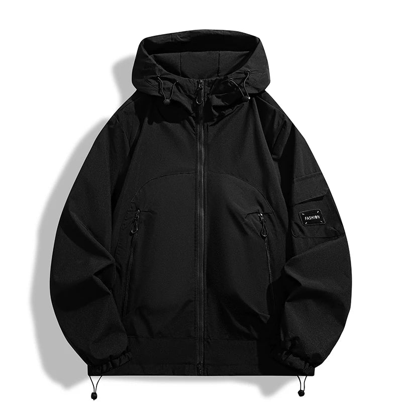 Outdoor Windproof Waterproof Hiking Hooded Jacket