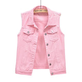 Elegant Vintage Denim Vest for Women