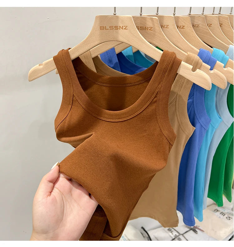 Basic Ribbed Tank Top
