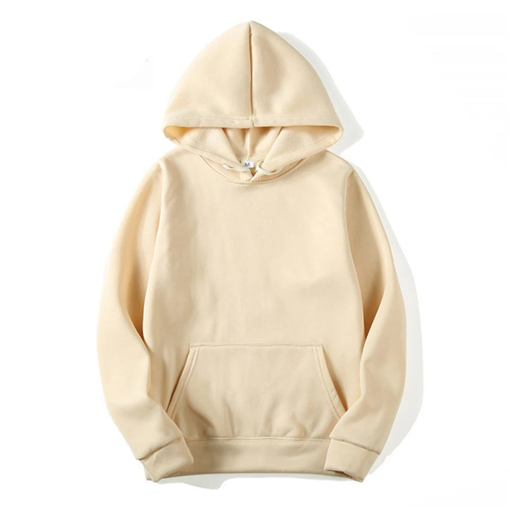 Men's Oversize Hoodie – Solid Black Pullover