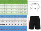 Men's Bear Print T-Shirt & Shorts Set